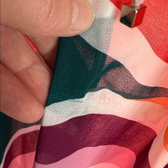 The PatBO Delos Plunge Maxi Dress size 12 colorful resort wear dress. - Picture 16 of 17